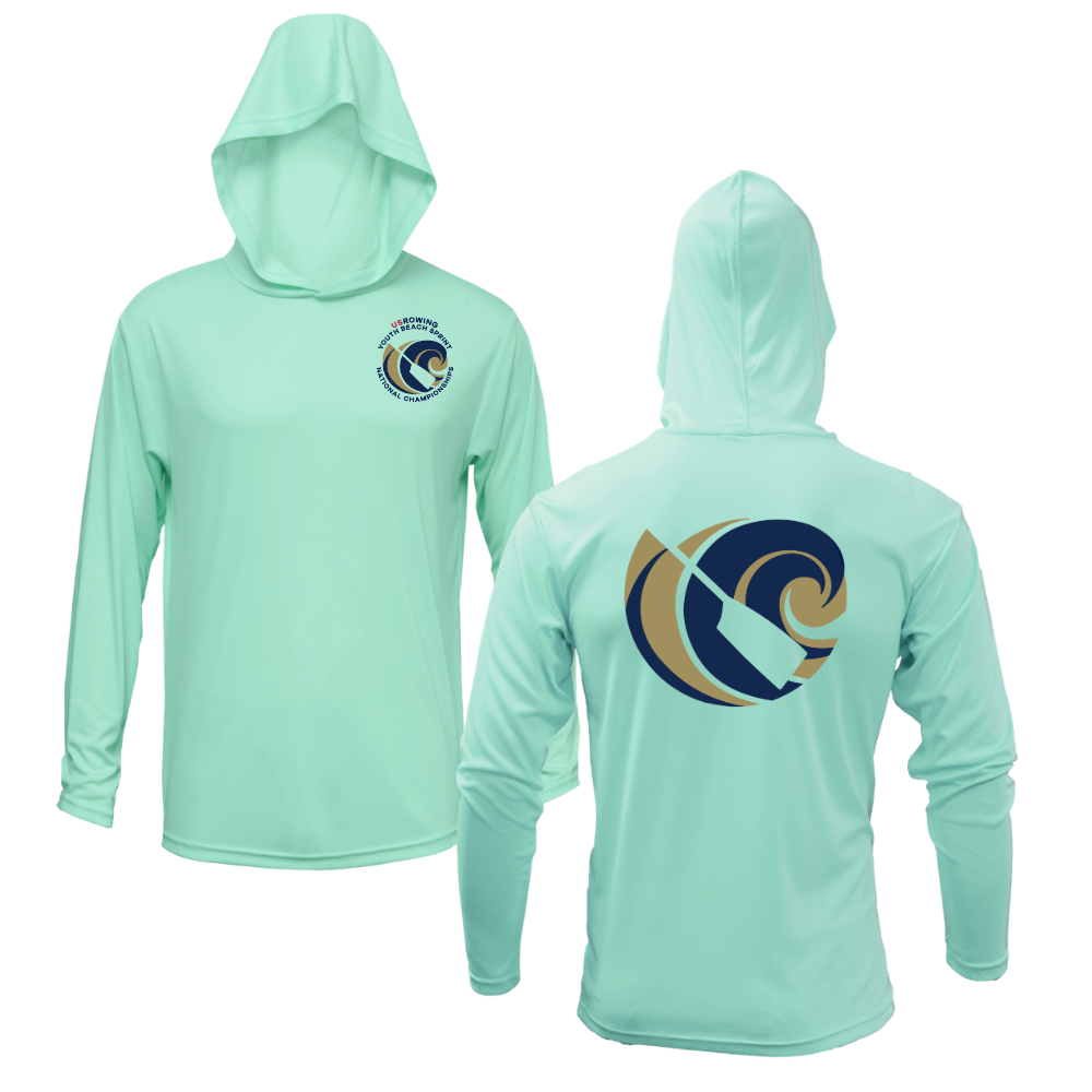 Youth Beach Sprint National Championships Sun Hoodie Seafoam