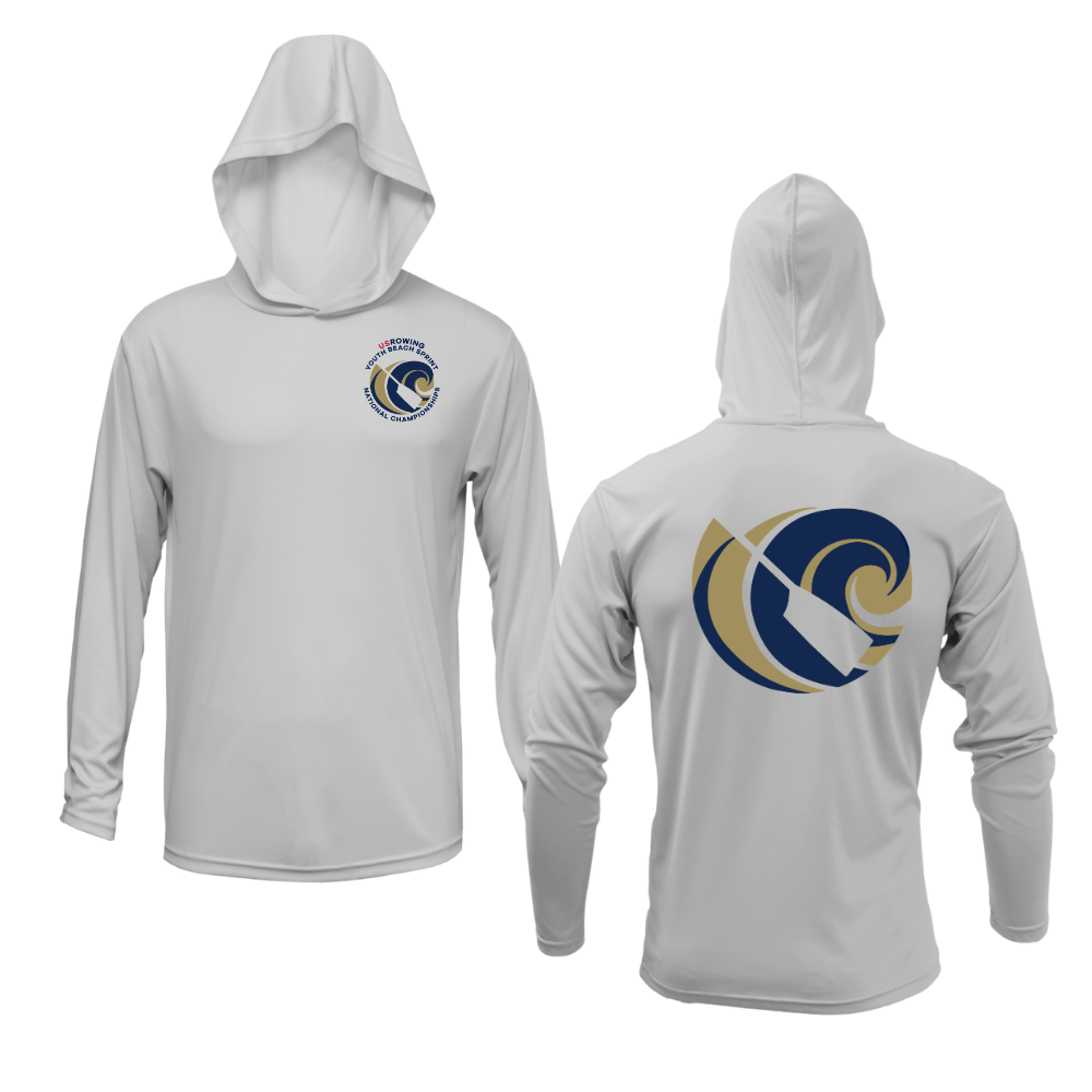 Youth Beach Sprint National Championships Sun Hoodie Grey