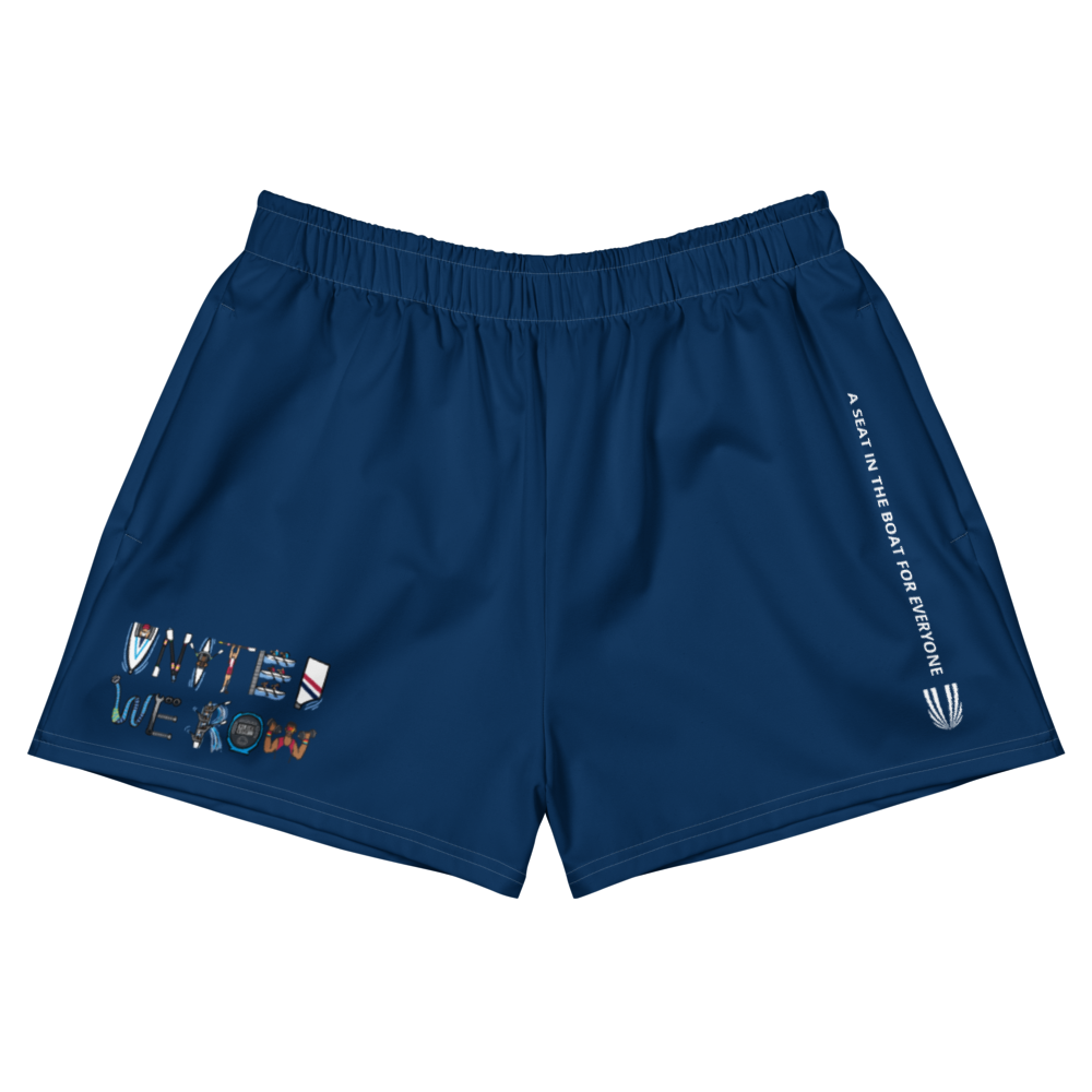 Dark Blue All-Over Print Unisex Athletic Shorts