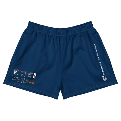 Dark Blue All-Over Print Unisex Athletic Shorts